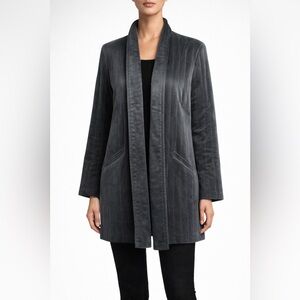 Eileen Fisher Silk Quilted Open Front Jacket – Women’s L/G
